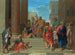 Saints Peter and John healing the paralytic - Nicolas Poussin — artwork view