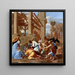 L'Adoration des Mages - Nicolas Poussin — framed artwork on a wall