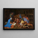 L'Adoration des bergers - Nicolas Poussin — framed artwork on a wall
