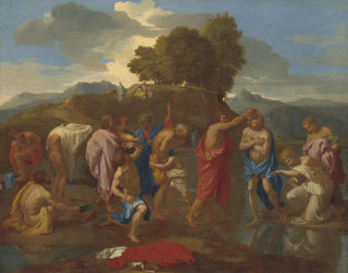 The Baptism of Christ - Nicolas Poussin — artwork view