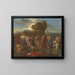 The Baptism of Christ - Nicolas Poussin — framed artwork on a wall