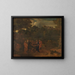The Healing of the Two Blind Men at Jericho - Nicolas Poussin — framed artwork on a wall