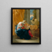 The Holy Family - Nicolas Poussin — framed artwork on a wall