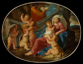 The Rest During the Flight into Egypt - Nicolas Poussin — artwork view