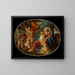 The Rest During the Flight into Egypt - Nicolas Poussin — framed artwork on a wall