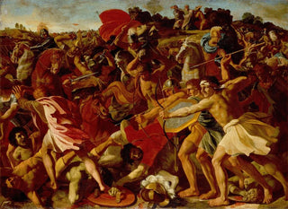 The victory of Joshua over the Amalekites - Nicolas Poussin — artwork view