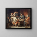 Card game - Nicolas Toussaint Charlet — framed artwork on a wall