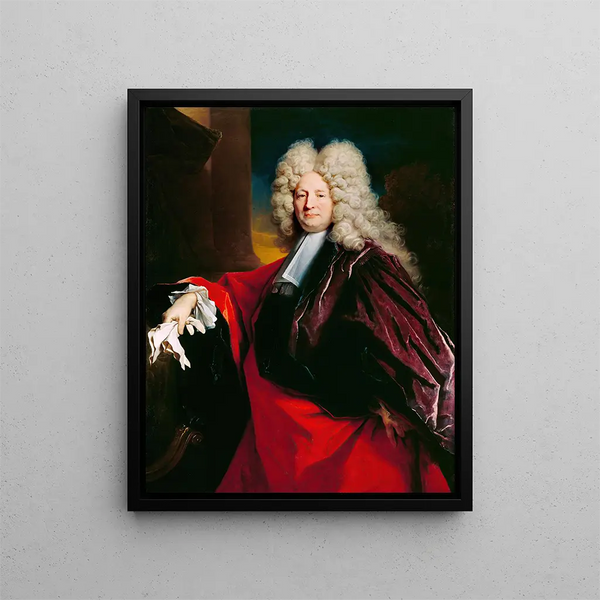 Un échevin de Paris - Nicolas de Largillière — framed artwork on a wall
