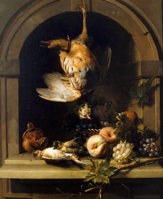 Nicolas de Largillire - Perdrix Rouge dans une Niche.webp