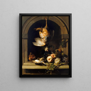 Nicolas de Largillire - Perdrix Rouge dans une Niche.webp