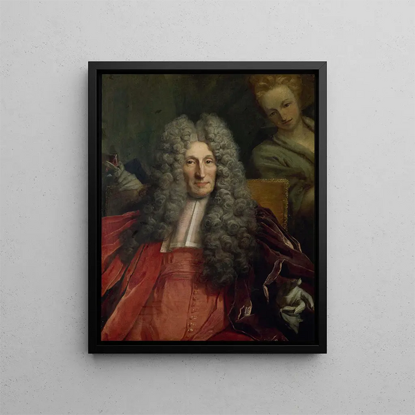 Portrait painting of Charles Boucher d'Orsay, private collection, 1700 - 1708 - Nicolas de Largillière — framed artwork on a wall