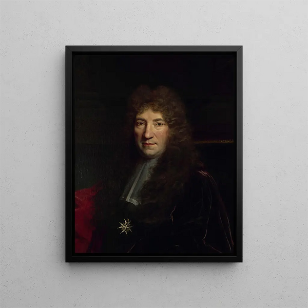 Portrait of a Parisian alderman - Nicolas de Largillière — framed artwork on a wall