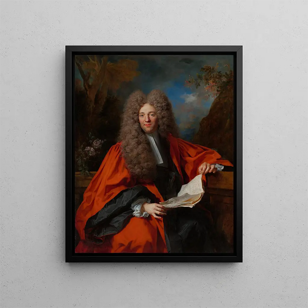 Portrait of Charles-Éléonor Aubry Marquis de Castelnau - Nicolas de Largillière — framed artwork on a wall
