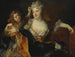 Portrait painting of Marguerite-Élisabeth Forest de Largillière and her son Nicolas - Nicolas de Largillière — artwork view