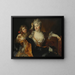 Portrait painting of Marguerite-Élisabeth Forest de Largillière and her son Nicolas - Nicolas de Largillière — framed artwork on a wall