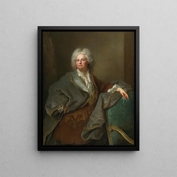 Portrait of Baron de Besenval - Nicolas de Largillière — framed artwork on a wall