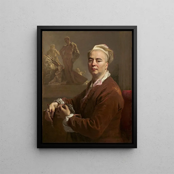 Self-portrait - Nicolas de Largillière — framed artwork on a wall
