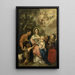 The Holy Family with Saint John the Baptist - Nicolas de Liemaker — framed artwork on a wall