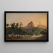 View of Rio de Janeiro from the Cosme Velho neighborhood - Nicolau Antonio Facchinetti — framed artwork on a wall
