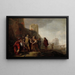 The Legates of Alexander the Great Investing Gardener Abdalonymus with the Insignia of the Kingship of Sidon - Nicolaus Knüpfer — framed artwork on a wall