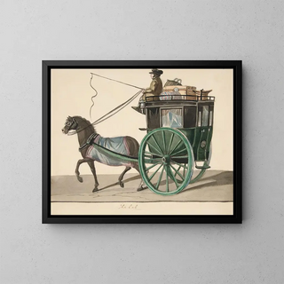 The Cabriolet - Nicolino Calyo — framed artwork on a wall
