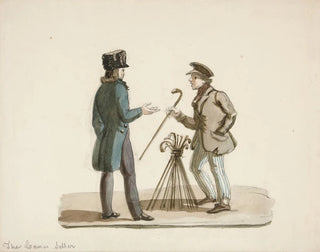 The cane seller - Nicolino Calyo — artwork view