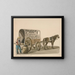 The Charroi de charbon - Nicolino Calyo — framed artwork on a wall