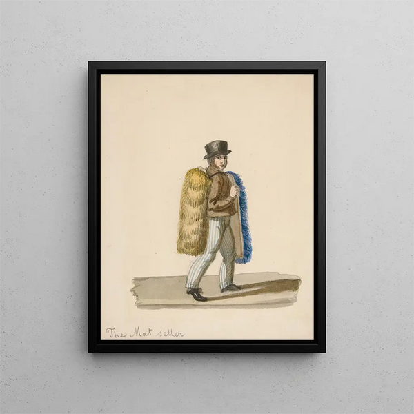 The Carpet Seller - Nicolino Calyo — framed artwork on a wall