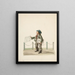 The newspaper seller - Nicolino Calyo — framed artwork on a wall