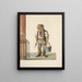 The Big Man with Soap - Nicolino Calyo — framed artwork on a wall