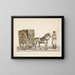 The Wooden Cart - Nicolino Calyo — framed artwork on a wall
