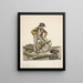 The woodcutter - Nicolino Calyo — framed artwork on a wall