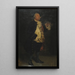 Smoker - Nicolás Alperiz — framed artwork on a wall