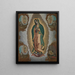 La Vierge de Guadalupe avec les quatre apparitions - Nicolás Enríquez — framed artwork on a wall