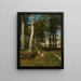 Frères et sœurs se reposant sur un chemin forestier en été - Niels Christian Hansen — framed artwork on a wall