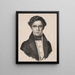 G. J. Schaarup - Niels Christian Kierkegaard — framed artwork on a wall
