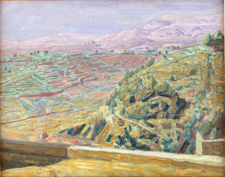 View from the castle courtyard in Cagnes - Niels Larsen Stevns — artwork view