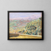 View from the castle courtyard in Cagnes - Niels Larsen Stevns — framed artwork on a wall