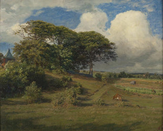 Beech trees at the church hall of Dagss, Halland - Niels Skovgaard — artwork view