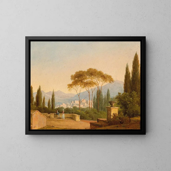 Villa d'Este in Tivoli - Nikanor Grigorevich Tschernezoff — framed artwork on a wall