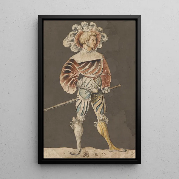 Confederate Painting - Niklaus Manuel — framed artwork on a wall