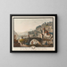 View of the famous bridge and castle of Saint-Maurice - Niklaus Sprüngli — framed artwork on a wall