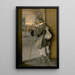 À la porte de l'école - Nikolai Bogdanov-Belsky — framed artwork on a wall