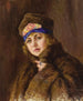 Portrait of a woman - Nikolai Ivanovich Kravchenko — artwork view