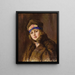 Portrait of a woman - Nikolai Ivanovich Kravchenko — framed artwork on a wall