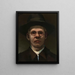Self-portrait Painting - Nikolai Kummits — framed artwork on a wall