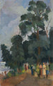 At the edge of the pond - Nikolai Mikhailovich Grigoriev — artwork view
