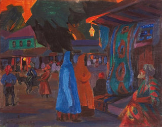 Tashkent at Night - Nikolai Mikhailovich Grigoriev — artwork view