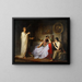 David playing the harp before Saul - Nikolai Mikhailovich Plyusnin — framed artwork on a wall