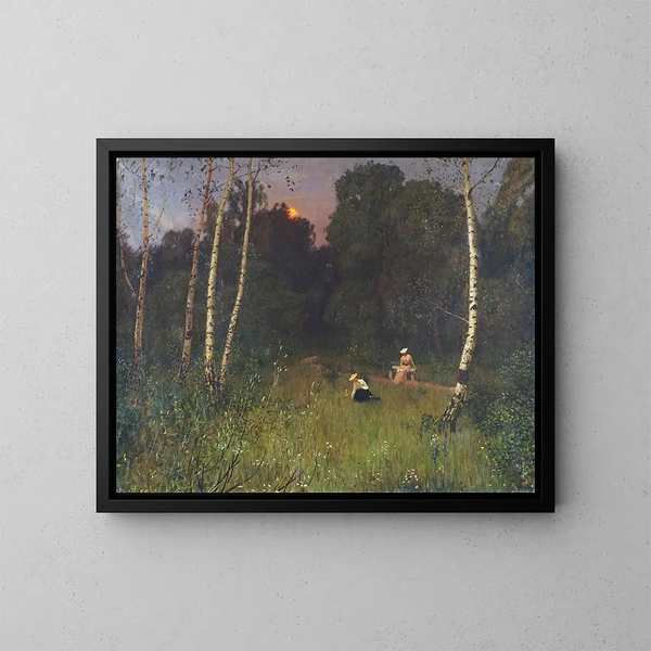 Twilight - Nikolai Nikanorovich Dubovskoy — framed artwork on a wall